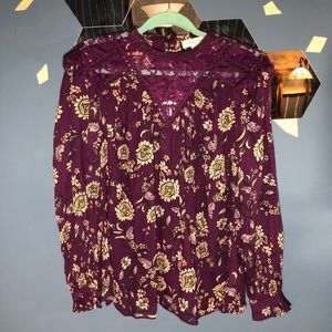 NWOT Floral Vintage America Blouse